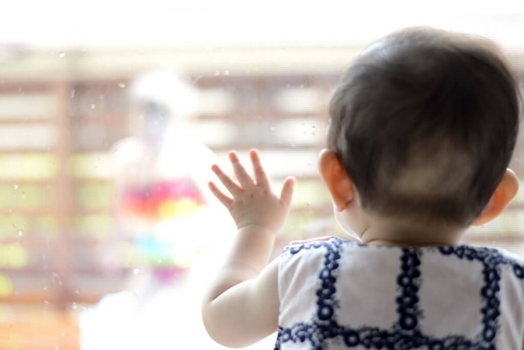 憧れる子供の姿